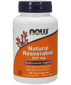 NOW Foods - Natural Resveratrol with Red Wine Extract