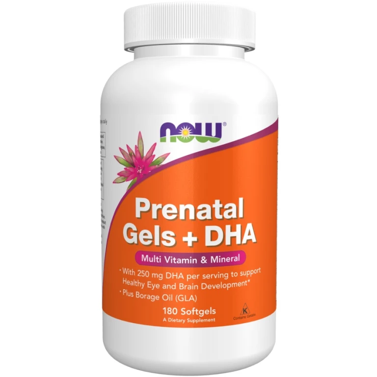 NOW Foods - Prenatal Gels + DHA - 180 softgels