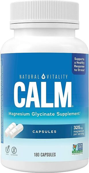 Natural Vitality - Calm Magnesium Glycinate - 180 caps
