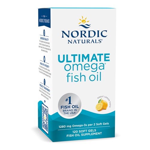 Nordic Naturals - Ultimate Omega 1280Mg Λεμόνι, 120 Μαλακές Κάψουλες