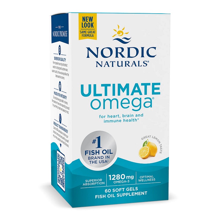 Nordic Naturals – Ultimate Omega 1280Mg Λεμόνι, 60 Μαλακές Κάψουλες