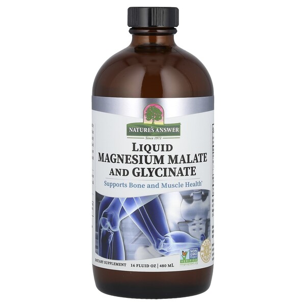 Nature's Answer - Liquid Magnesium Malate and Glycinate - 480 ml.