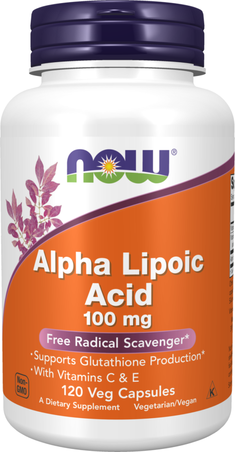 NOW Foods - Α-λιποϊκό οξύ με βιταμίνες C & E, 100 mg - 120 κάψουλες - Image 4
