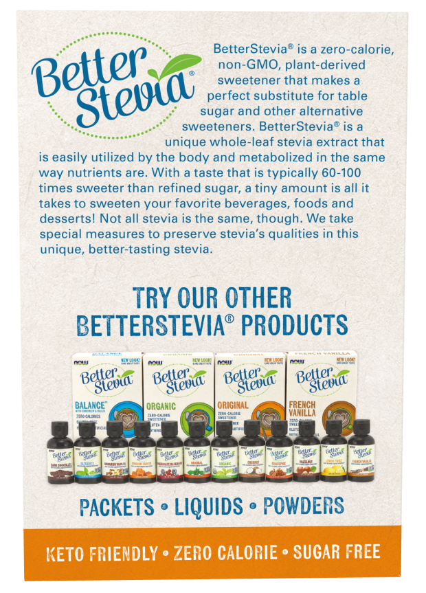 NOW Foods - Στέβια σε Φακελάκια, Original - 100 φακελάκια - Image 4