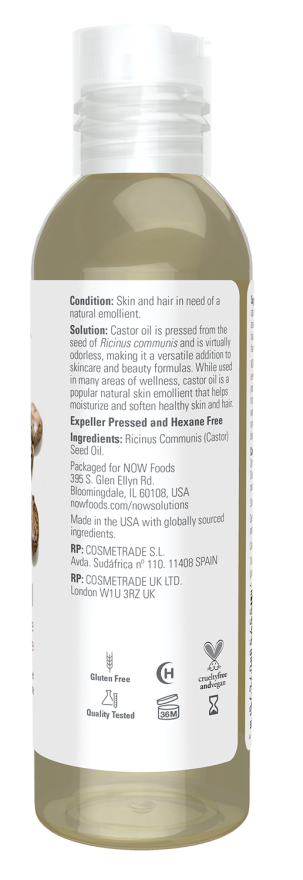 NOW Foods - Καθαρό Καστορέλαιο 100% - 473 ml - Image 2