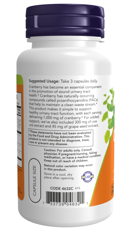 NOW Foods - Κράνμπερι με PACs, 90 κάψουλες - Image 3