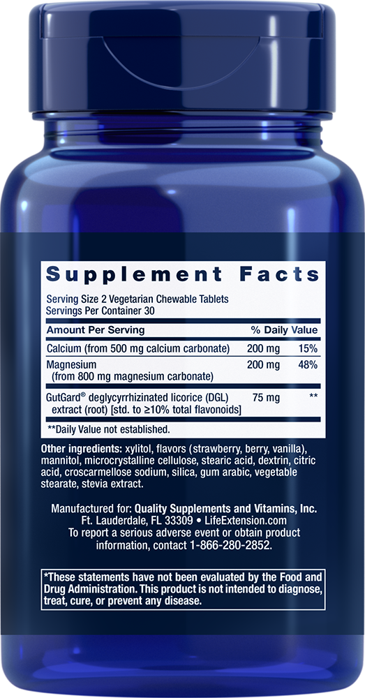 Life Extension - EsophaCool Μούρο, 60 Χορτοφαγικά Μασώμενα Δισκία - Image 2