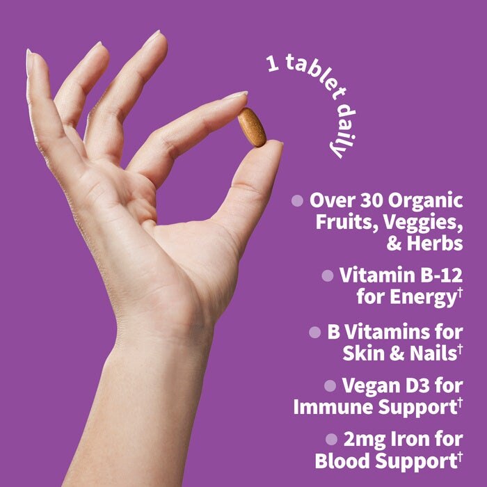 Mykind Organics - Καθημερινό Πολυβιταμινούχο για Γυναίκες, 60 Φυτικές Ταμπλέτες - Image 3