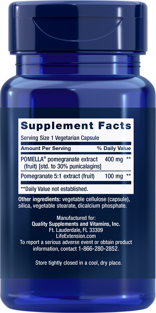 Life Extension - Εκχύλισμα Φρούτου Ροδιού - 30 κάψουλες - Image 2