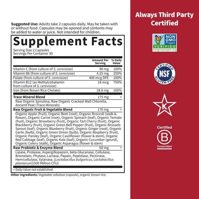 Have af Livet - Κώδικας Βιταμίνης για Υγιές Αίμα, 60 φυτικές κάψουλες - Image 2