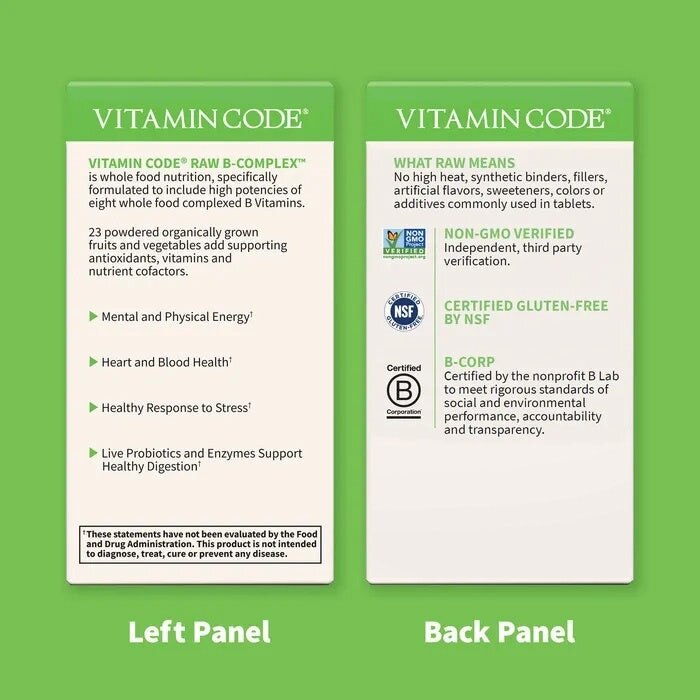 Have af Livet - Πρώτης Ποιότητας Βιταμίνη B Σύμπλεγμα Raw, 60 φυτικές κάψουλες - Image 3