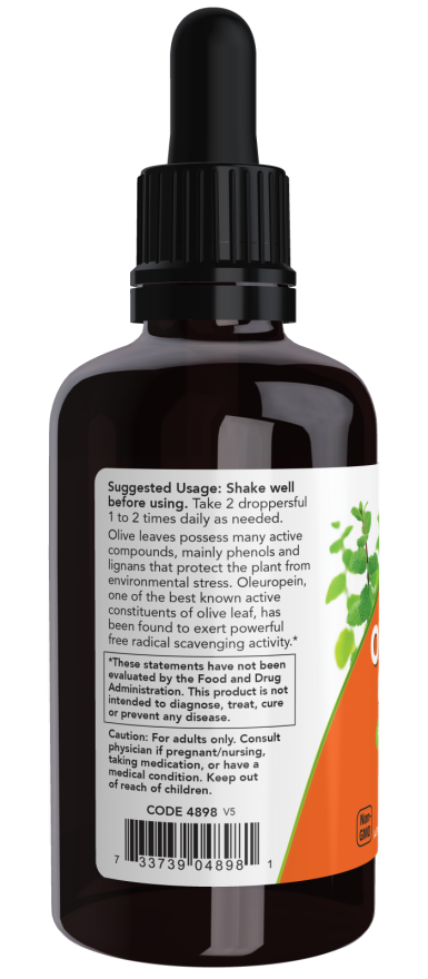 NOW Foods - Γλυκερίτης Φύλλων Ελιάς 59 ml - Image 3