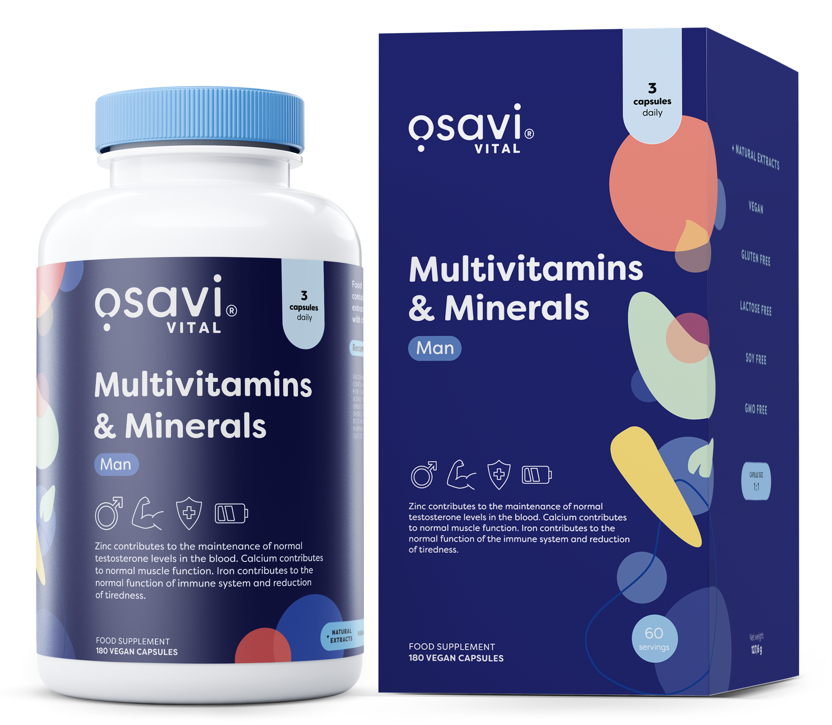 Osavi - Multivitamins & Minerals Man - 180 vegan caps