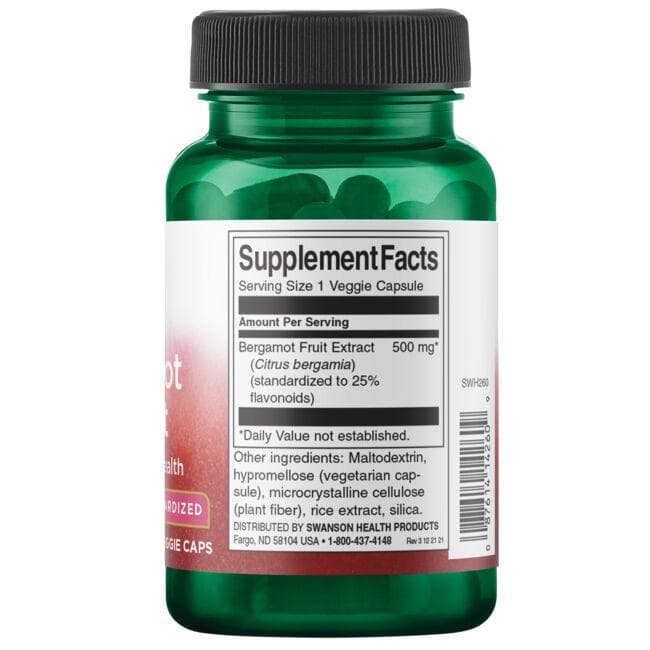 Swanson - Εκχύλισμα Μπεργκαμότου 500 mg, 30 κάψουλες - Image 2