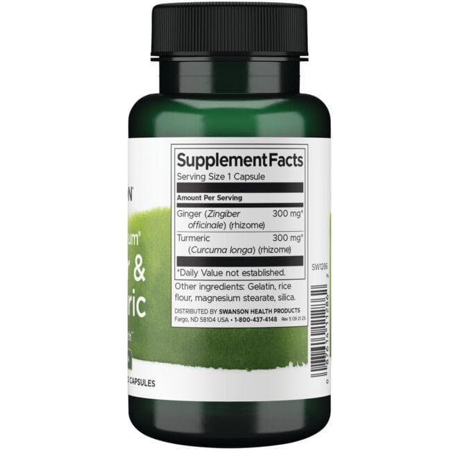 Swanson - Πιπερόριζα & Κουρκουμάς 60 κάψουλες - Image 2