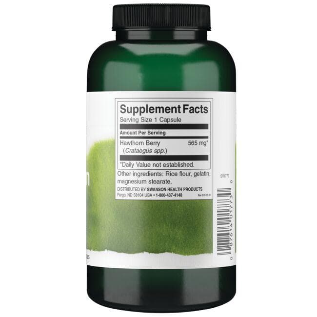 Swanson - Κάψουλες Κράταιγου 565 mg, 250 κάψουλες - Image 3