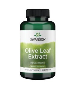 SWANSON Olive Leaf Extract 500mg 60 kaps