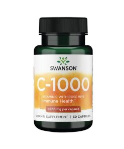 SWANSON Witamina C1000 + dzika ró¿a 30 kaps