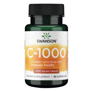 SWANSON Witamina C1000 + dzika ró¿a 30 kaps