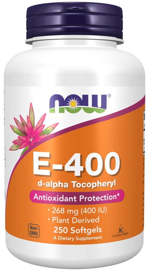 NOW Foods - Βιταμίνη Ε-400 φυσική + 250 μαλακές κάψουλες - Image 4