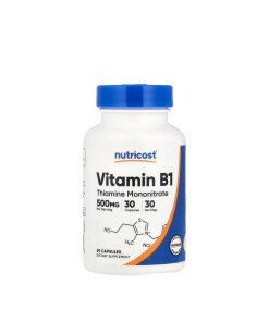 Nutricost - Vitamin B1 Thiamine 500 mg  (30 Capsules)